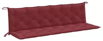 vidaXL Gartenbank-Auflagen 2 Stk. Melange Weinrot 200x50x7cm Stoff (4002639)