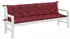 vidaXL Gartenbank-Auflagen 2 Stk. Melange Weinrot 200x50x7cm Stoff (4002639)