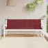 vidaXL Gartenbank-Auflagen 2 Stk. Melange Weinrot 200x50x7cm Stoff (4002639)
