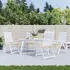 vidaXL Gartenstuhl-Kissen 4 Stk. Beige 40x40x4cm Oxford-Gewebe (47596)