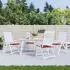 vidaXL Gartenstuhl-Kissen 4 Stk. Weinrot 40x40x3cm Oxford-Gewebe (314021)