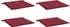 vidaXL Gartenstuhl-Kissen 4 Stk. Weinrot 40x40x3cm Oxford-Gewebe (314021)