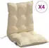 vidaXL Niedriglehner-Auflagen 4 Stk. Beige Oxford-Gewebe (377681)