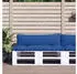 vidaXL Palettenkissen 2 Stk. Blau Stoff (360932)