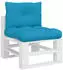 vidaXL Palettenkissen 2 Stk. Blau Stoff (360838)