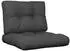 vidaXL Palettenkissen 2-tlg. Schwarz Stoff (360674)