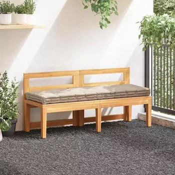 vidaXL Palettenkissen Baumwolle 120x40x7cm Beige (48679)