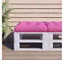 vidaXL Palettenkissen Rosa 58x58x10cm Oxford-Gewebe (360920)