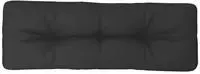 vidaXL Palettenkissen Schwarz 120x40x12 cm Stoff