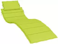 vidaXL Sonnenliegen-Auflage Hellgr&uuml;n 186x58x4 cm Oxford-Gewebe