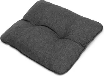 Beautissu Beauflair Loungekissen Outdoor R&uuml;cken 70x40x12cm Graphitgrau