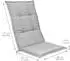 Beautissu Base HL Hochlehner 120x50x6cm Hellgrau 2tlg