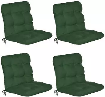 Beautissu Flair HL Hochlehner 120x50x8cm Dunkelgr&uuml;n 8tlg