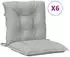 vidaXL Niedriglehner-Auflagen 6 Stk. Melange Hellgrau (4002381)