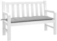 vidaXL Gartenbank-Auflage Melange Hellgrau 120x50x7 cm Stoff