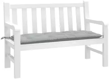 vidaXL Gartenbank-Auflage Melange Hellgrau 120x50x7cm Stoff (4002542)