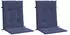 vidaXL Niedriglehner-Auflagen 2 Stk. Marineblau Stoff (378680)