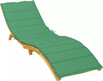 vidaXL Sonnenliegen-Auflage Gr&uuml;n 200x50x3cm Oxford-Gewebe (314193)