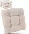 Beautissu HighLux SK Stuhlkissen 40x40x8cm Natur 4tlg