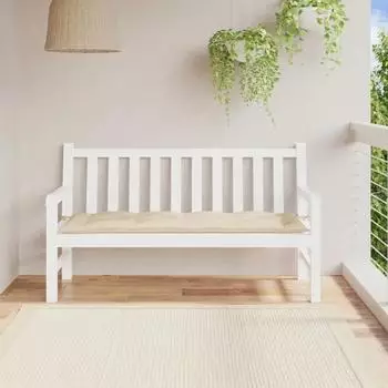 vidaXL Gartenbank-Auflage Beige 150x50x7cm Oxford-Gewebe (361605)