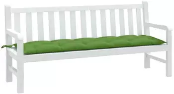 vidaXL Gartenbank-Auflage Melange Gr&uuml;n 180x50x7cm Stoff (4002569)