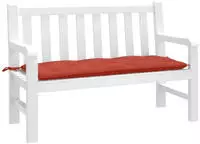vidaXL Gartenbank-Auflage Melange Rot 120x50x7 cm Stoff