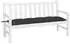 vidaXL Gartenbank-Auflage Schwarz 150x50x7cm Oxford-Gewebe (361609)