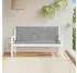 vidaXL Gartenbank-Auflagen 2 Stk. Grau 150x50x7cm Oxford-Gewebe (361698)