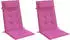 vidaXL Hochlehner-Auflagen 2 Stk. Rosa Oxford-Gewebe (361934)