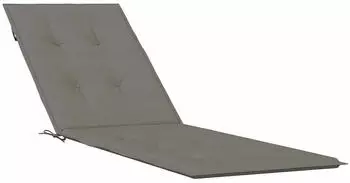 vidaXL Liegestuhl-Auflage Melange Dunkelgrau (75+105)x50x4cm Stoff (4002488)