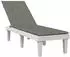 vidaXL Liegestuhl-Auflage Melange Dunkelgrau (75+105)x50x4cm Stoff (4002488)