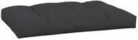 vidaXL Palettenkissen Schwarz 120x80x12 cm Stoff