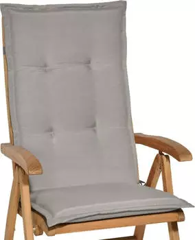 Beautissu Loft HL Hochlehner 120x50x6cm Hellgrau