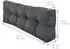 Beautissu ECO Style Palettenkissen Sitz 120x80x15cm Graphitgrau + Rücken 1tlg