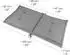 Beautissu HighLux NL Niederlehner 105x50x7cm Hellgrau