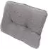 Beautissu Beauflair Loungekissen Outdoor Rücken 50x40x12cm Hellgrau