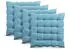 Bestlivings Stuhlkissen Lissabon 40x40cm Türkis 4er Pack