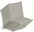 Beautissu 8er Set Niedriglehner Auflage Loft NL 100x50x6cm Hellgrau