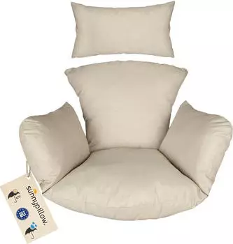 sunnypillow H&auml;ngesessel Kissen Outdoor/Indoor 15cm UV-best&auml;ndig wasserdicht (S_17671)