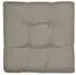 Beautissu Flair Loungekissen Outdoor Sitz 50x50x10cm Hellgrau