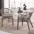 Beautissu Flair Loungekissen Outdoor Sitz 50x50x10cm Hellgrau