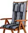 Beautissu Sun-HL Hochlehner 119x50x8cm Anthrazit-Gestreift
