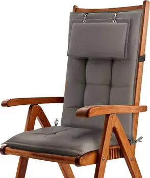Beautissu Sun-HL Hochlehner 119x50x8cm Taupe
