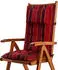 Beautissu Sun-HL Hochlehner 119x50x8cm Rot-Gestreift