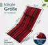 Beautissu Sun-HL Hochlehner 119x50x8cm Rot-Gestreift