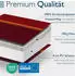 Beautissu Sun-HL Hochlehner 119x50x8cm Rot-Gestreift