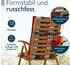 Beautissu Sun-HL Hochlehner 119x50x8cm Orange-Beige-Kariert