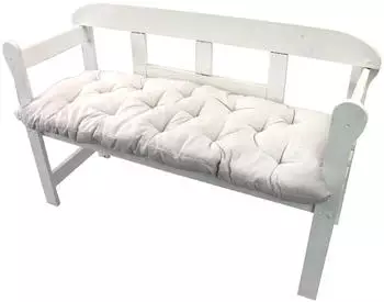 NYVI Bankauflage für Gartenbänke 140x45cm Weiß