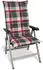 Beautissu 2er Set Hochlehner Auflagen Set 120x50cm Polster Bordeaux Kariert