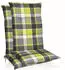 Beautissu 2er Set Hochlehner Auflagen Set 120x50cm Polster Grün Kariert